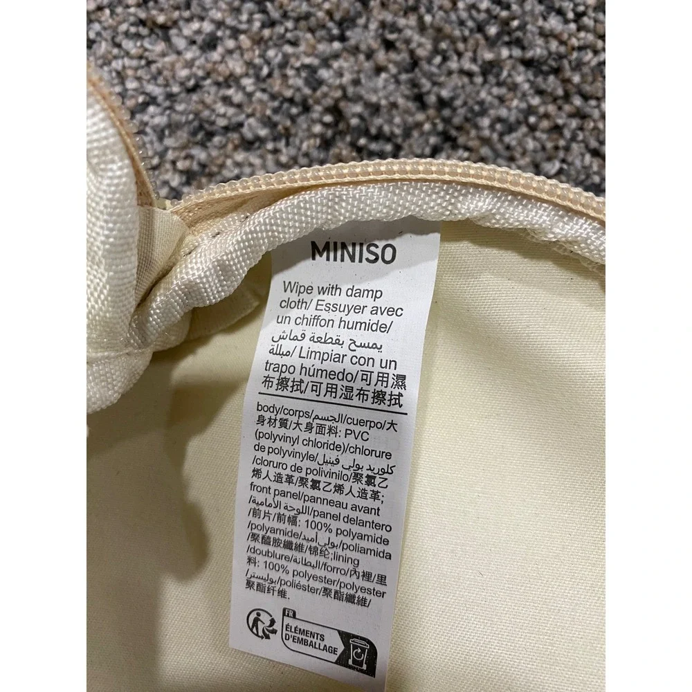 Miniso Cosmetic Bag Women OS Cream Excellent Winnie the Pooh Disney Mesh Pouch
